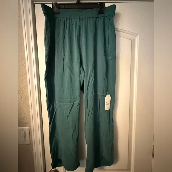 Universal Standard Cooling Stretch Cupro Pants - Teal - New With Tags! - Picture 2 of 7
